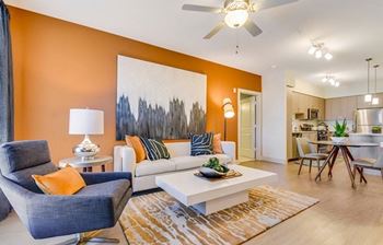 Wood look flooring throughout at 808 West Apartments in San Jose, CA